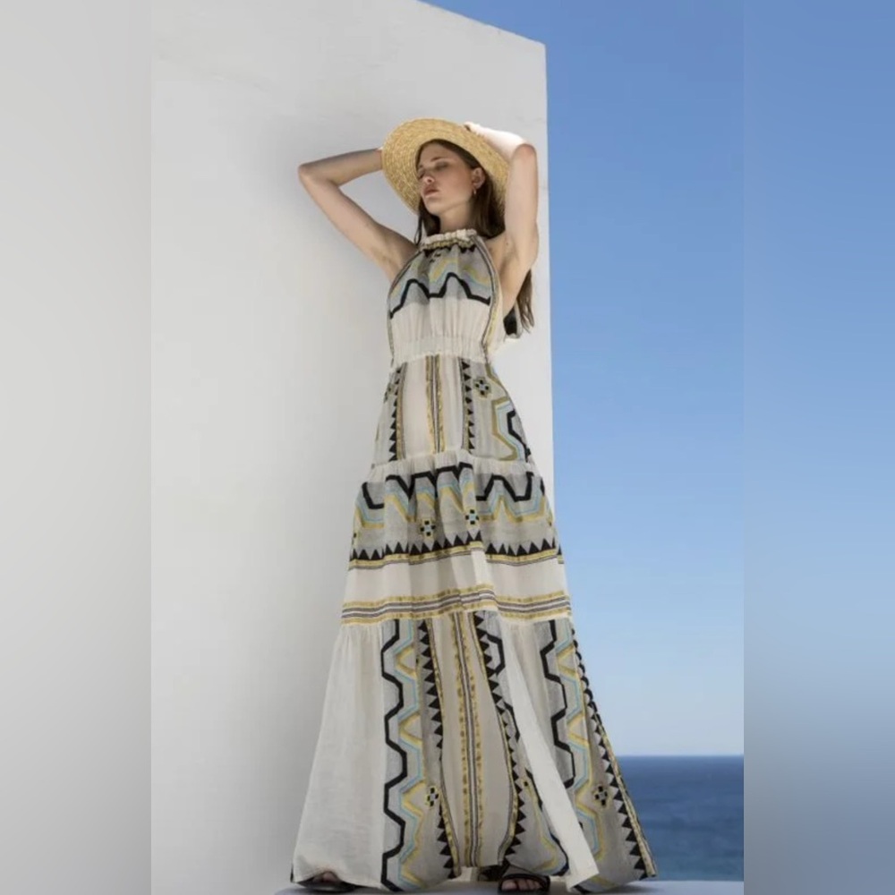 Bohemian Patterned Maxi Dress